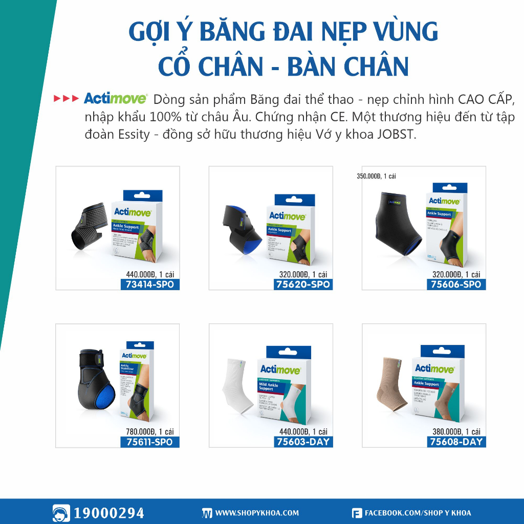 Bó Cổ Chân Actimove Ankle Support, Màu Da [75608-DAY] - Nhập Khẩu Châu Âu (1 Cái)