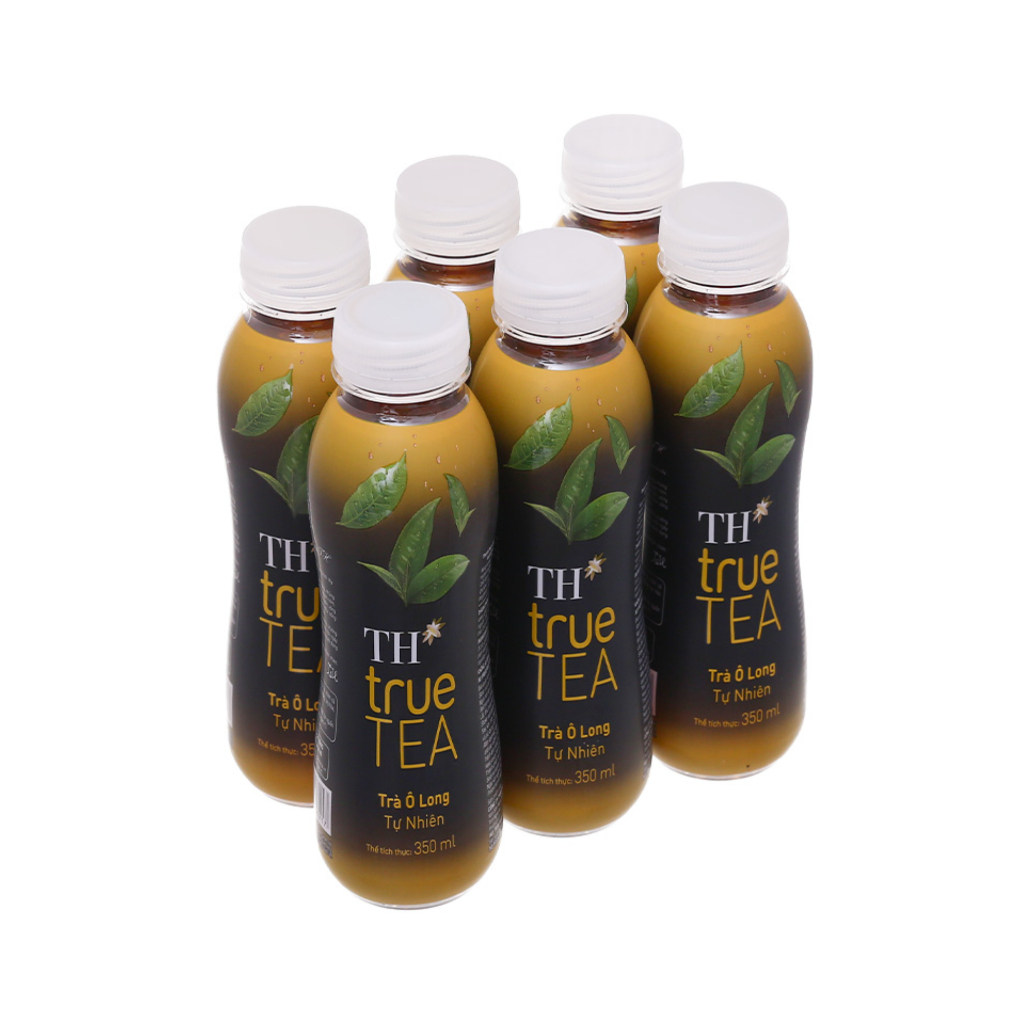Thùng 24 chai nước trà olong tự nhiên TH TRUE TEA 350ml / Lốc 6 chai nước trà ôlong tự nhiên TH TRUE TEA 350ml