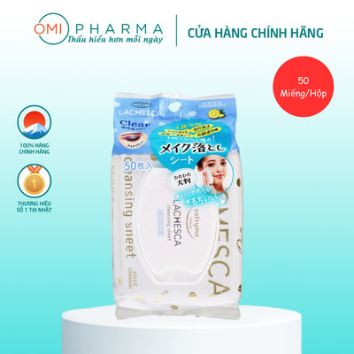 Khăn Ướt Tẩy Trang Kose Nhật Bản Softymo Lachesca (50 Miếng/Gói)
