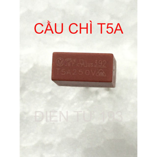 TÚI 5 CÁI CẦU CHÌ 392 T5A( Cầu chì vuông 5A 250v )