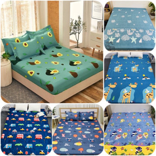 Ga giường drap thun chống thấm cotton poly nằm trực tiếp cho bé kích thước 1m2, 1m5, 1m6, 1m8, 2m x 2m cho nệm dày 10cm