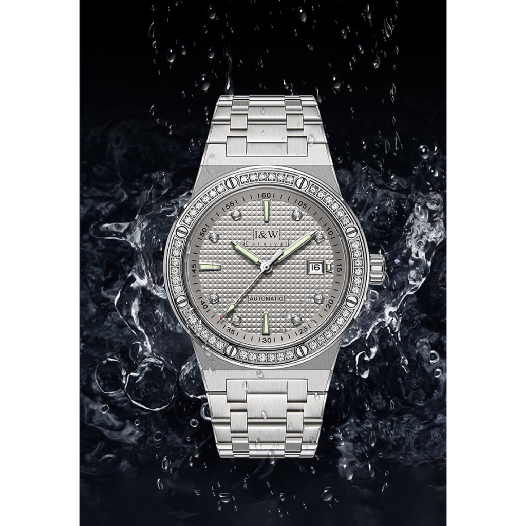 Đồng hồ nam chính hãng IW Carnival IW610G-5,kính sapphire,chống xước,chống nước 30m,Bh 24 tháng,máy cơ (automatic)