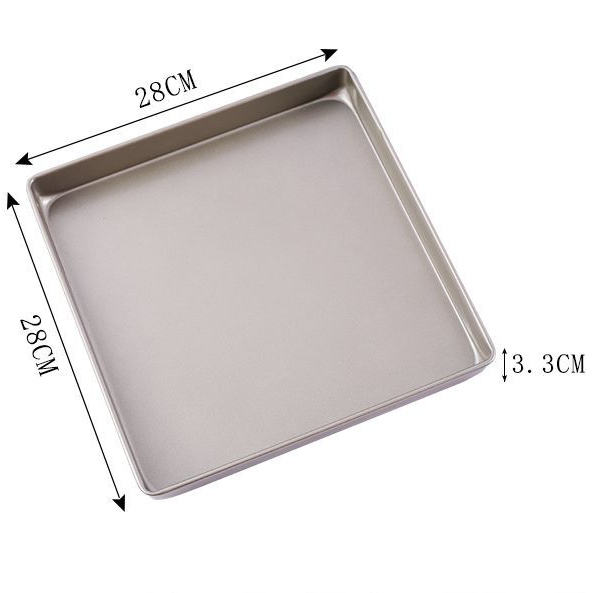 Khay Vuông Lớn - Khuôn Bông Lan - Khay Nướng Chống dính dày dặn GBBM013