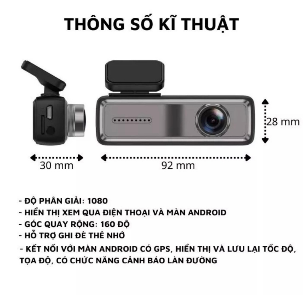 CAM HÀNH TRÌNH V8 ĐƯỢC CẢI TIẾN HÌNH DÁNG MỚI KẾT NỐI WIFI KÈM THẺ NHỚ 32G | BigBuy360 - bigbuy360.vn