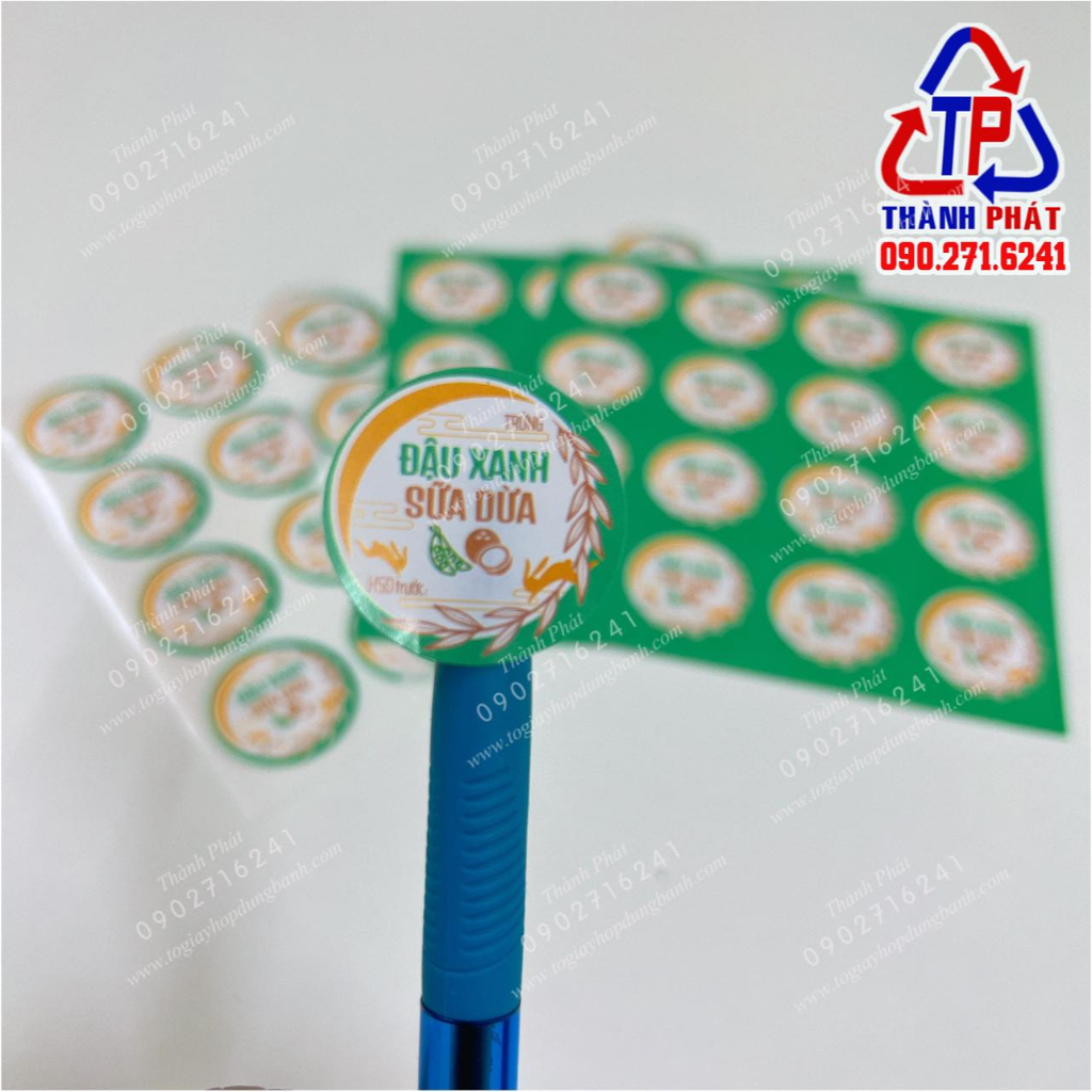 160 Tem nhân trung thu - mẫu mới 2023 - Tem dán bánh trung thu