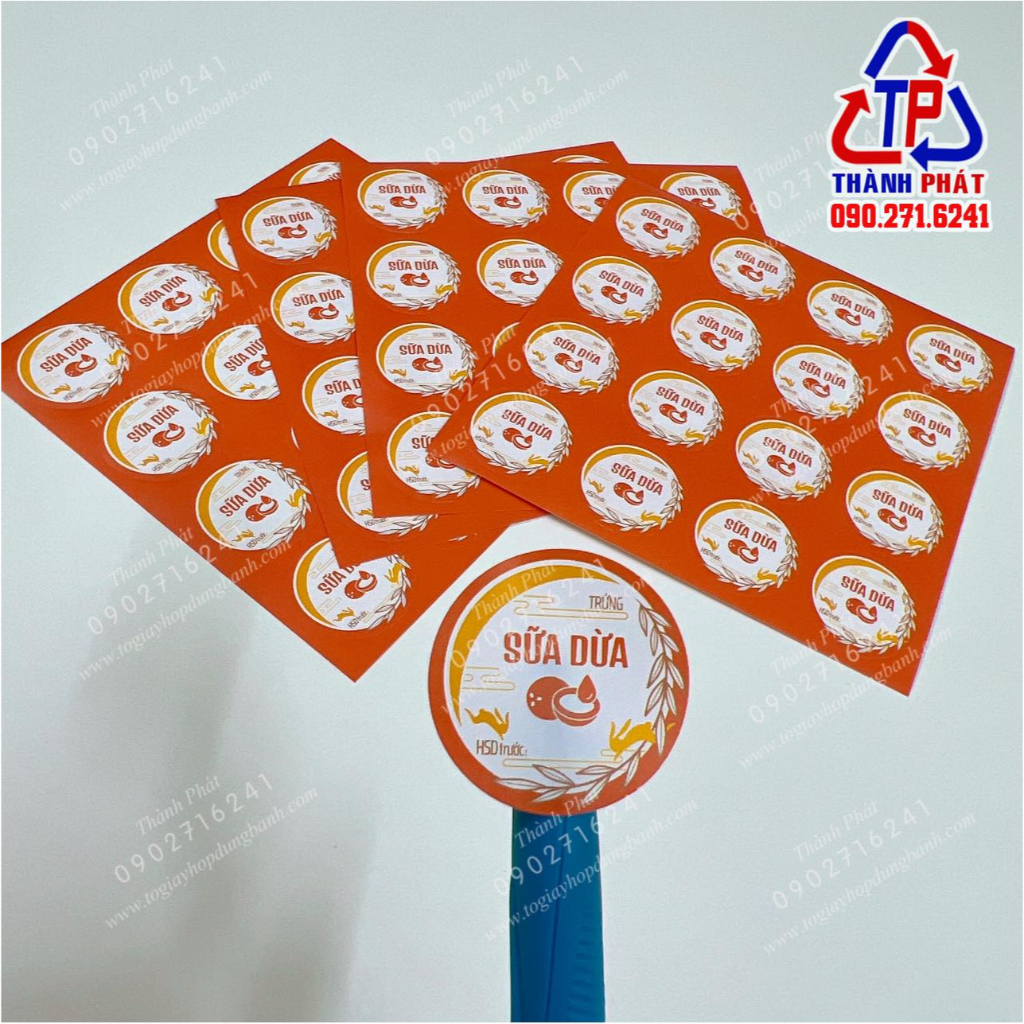 160 Tem nhân trung thu - mẫu mới 2023 - Tem dán bánh trung thu