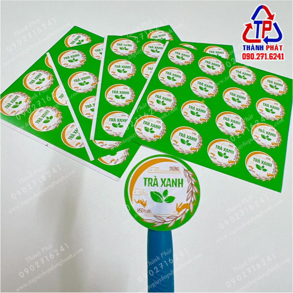 160 Tem nhân trung thu - mẫu mới 2023 - Tem dán bánh trung thu