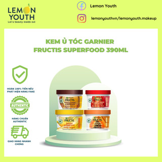 Ủ tóc Garnier Fructis Superfood suôn mượt vào nếp 390ml