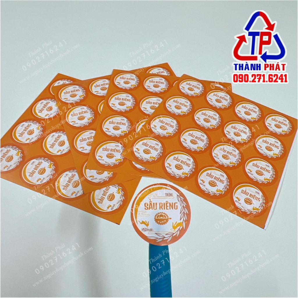 160 Tem nhân trung thu - mẫu mới 2023 - Tem dán bánh trung thu