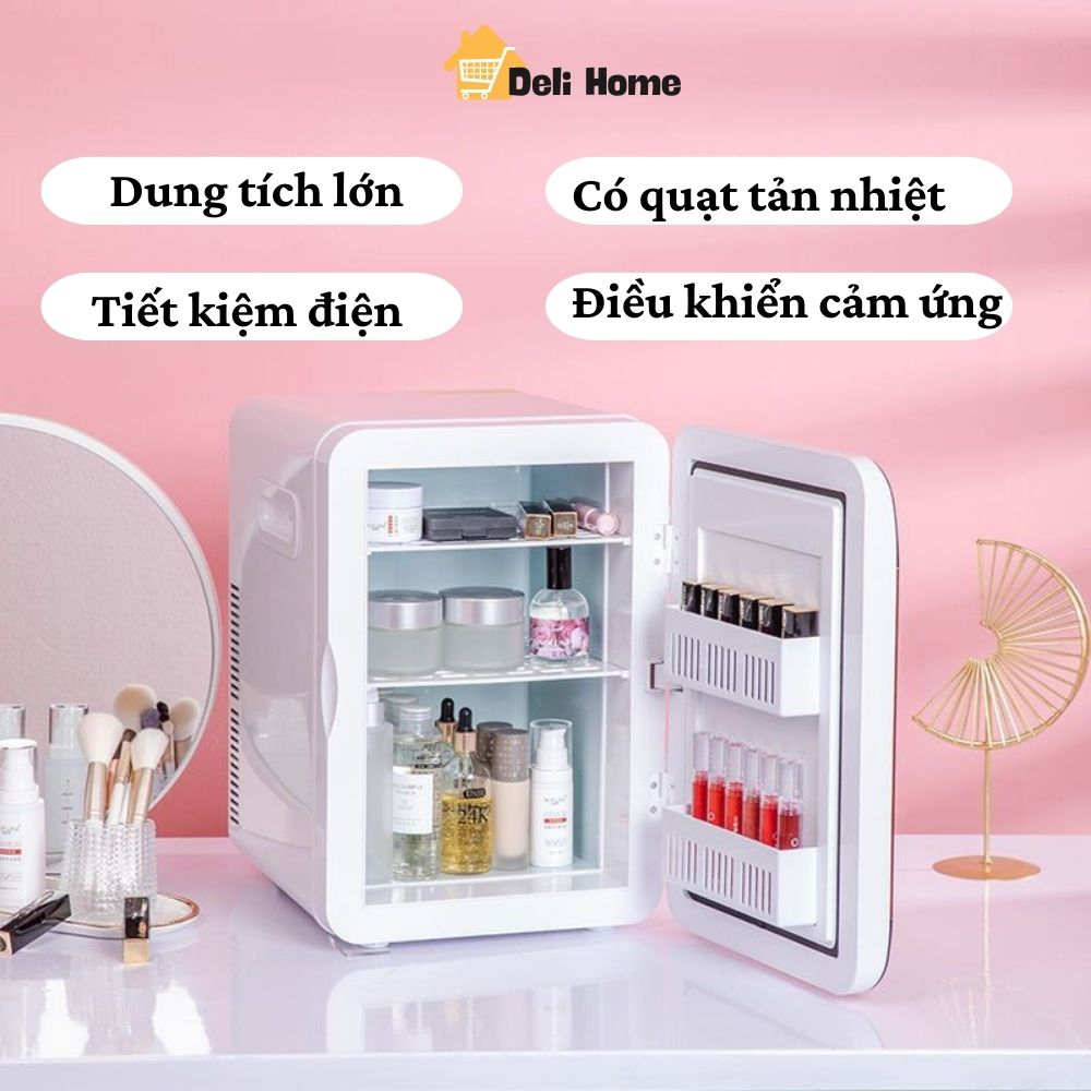 Tủ Lạnh Mini, Tủ Đựng Mĩ Phẩm Làm Lạnh Nhanh, Dung Tích Lớn, Tiết Kiệm Điện Và Không Gian