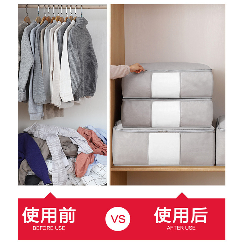 Túi Vải Đựng Đồ Đa Năng , Túi Vải Không Dệt Gấp Gọn Đựng Chăn Màn Quần Áo 88400 SHOPKHOTONG VP88