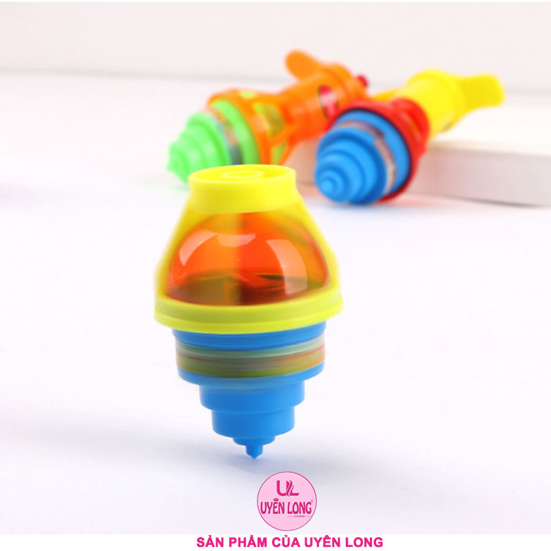 Con Quay, Cù Quay Phát Sáng Cho Bé, Đa Dạng Màu Sắc, Nhựa An Toàn Khi Chơi