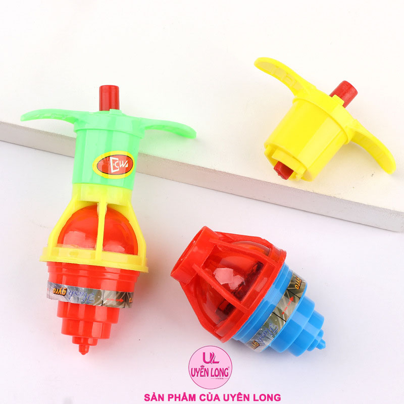 Con Quay, Cù Quay Phát Sáng Cho Bé, Đa Dạng Màu Sắc, Nhựa An Toàn Khi Chơi