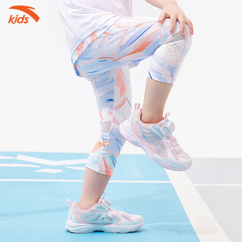 Quần leggings bé gái Anta Kids, dáng leggings, chất liệu co giãn 4 chiều W362329786