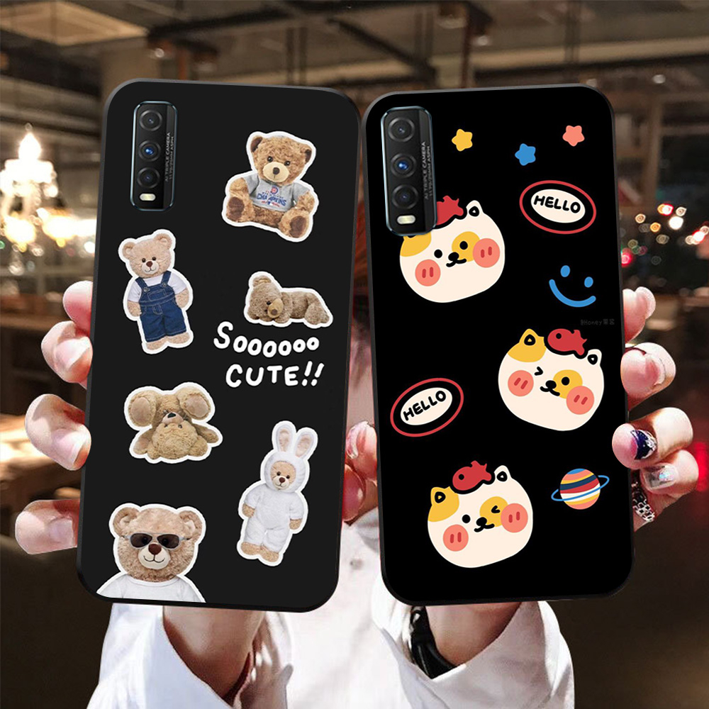 Ốp lưng vivo y51s in hình thỏ,gấu các con vật ngộ ngĩnh,