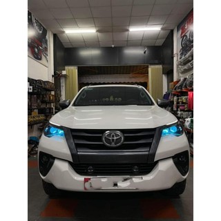 Ốp mặt calang Fortuner 2017-2020 nhựa abs mạ crom,đen nhám và vân carbon
