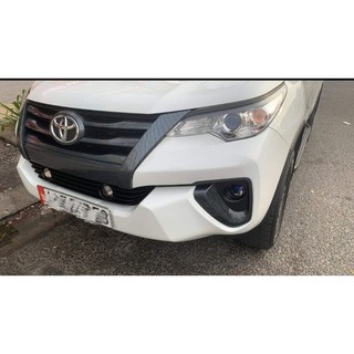 Ốp mặt calang Fortuner 2017-2020 nhựa abs mạ crom,đen nhám và vân carbon