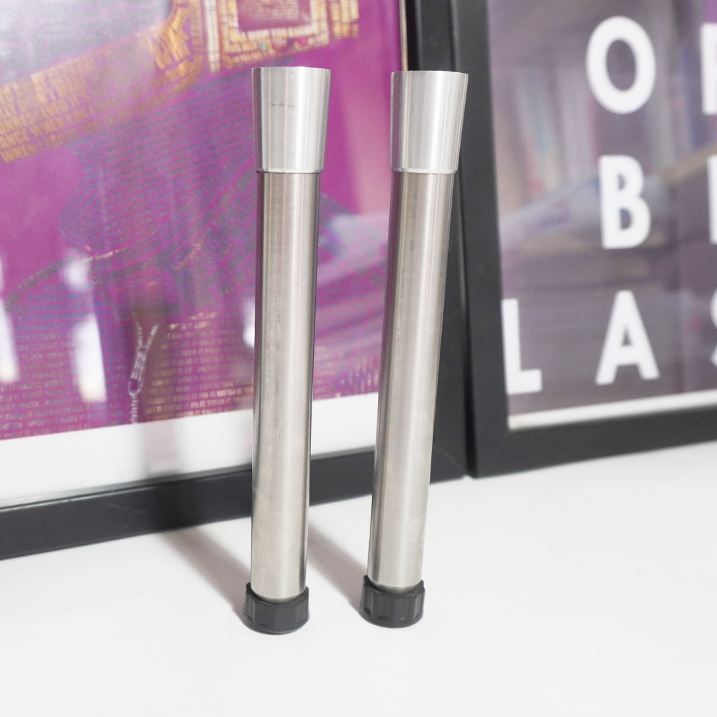 Cặp cốt đóng ghi đông inox CNC MOTO mẫu có cao su chống rung dành cho nhiều dòng xe