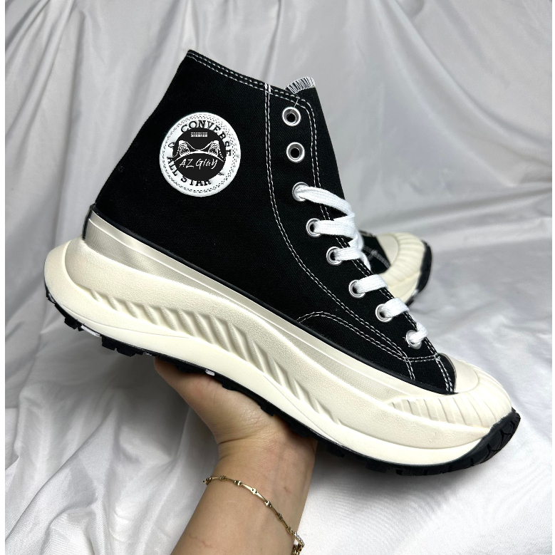 Giày CONVERS CHUCK đế cao nam nữ, giày C V CHUCK cổ cao full box (ảnh shop tự chụp)