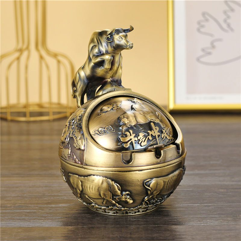 Gạt Tàn Đồng Hình 12 Con Giáp No1Vie phong thủy trang trí