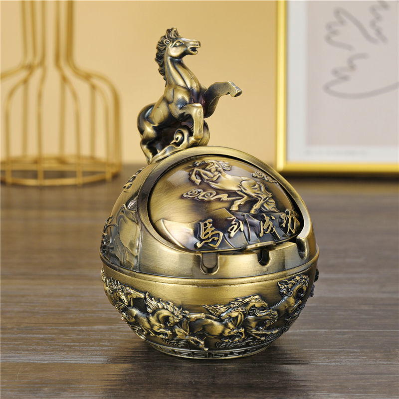 Gạt Tàn Đồng Hình 12 Con Giáp No1Vie phong thủy trang trí