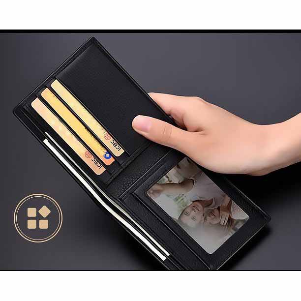 Hỏa tốc - Ví / bóp da nam thời trang cao cấp - Bộ quà tặng chuyên dụng full túi hộp y hình