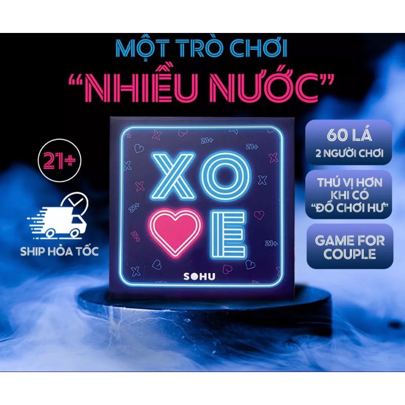 Bộ bài tình yêu XOXO, boardgame cặp đôi Sohu trò chơi cho couple hẹn hò