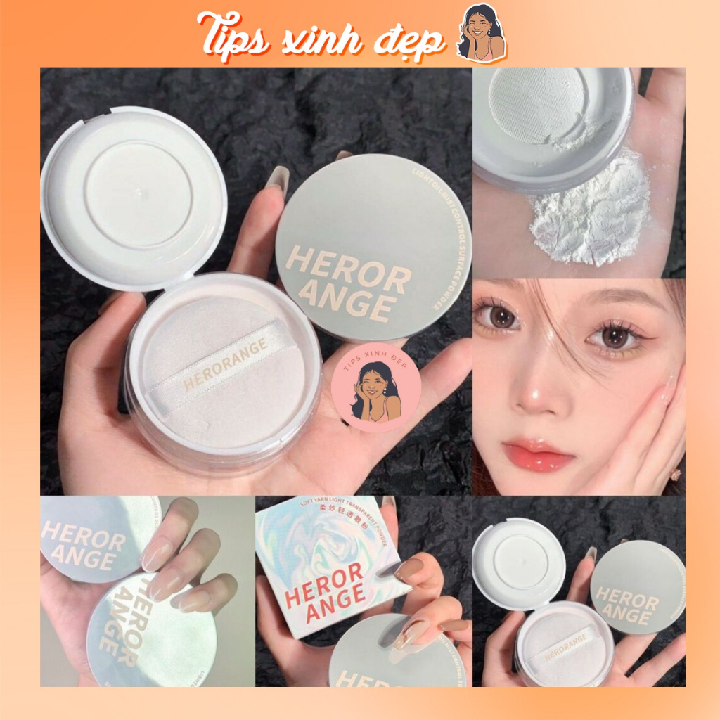 Phấn phủ hero kiềm dầu dạng bột siêu mịn lên màu tự nhiên hàng nội địa trung uynchanbeauty