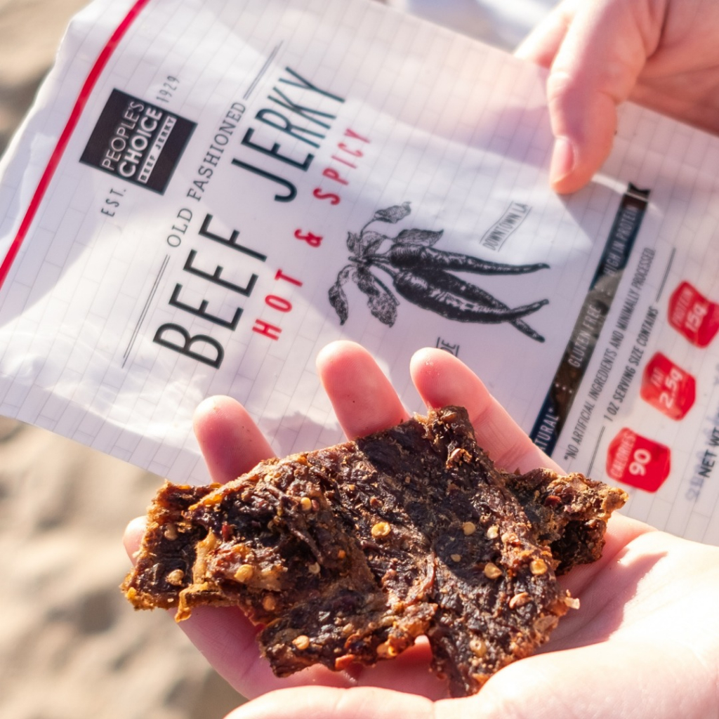 Thị bò khô Beef Jerky "People's Choice" : OLD FASHIONED không đường 485g