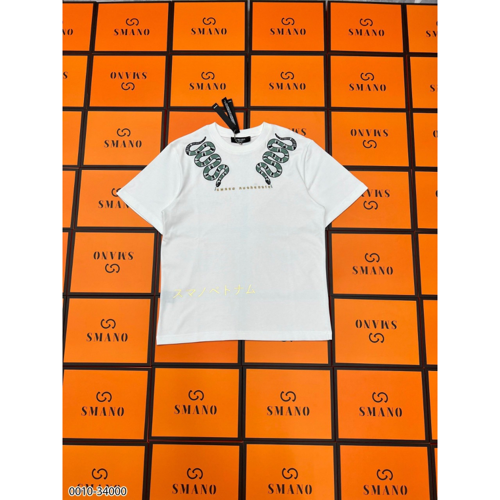 [BOX] Áo Phông Nam Nữ Rắn Thêu SMANO Cao Cấp - Áo Thun Nam Nữ In Hình Siêu Hot