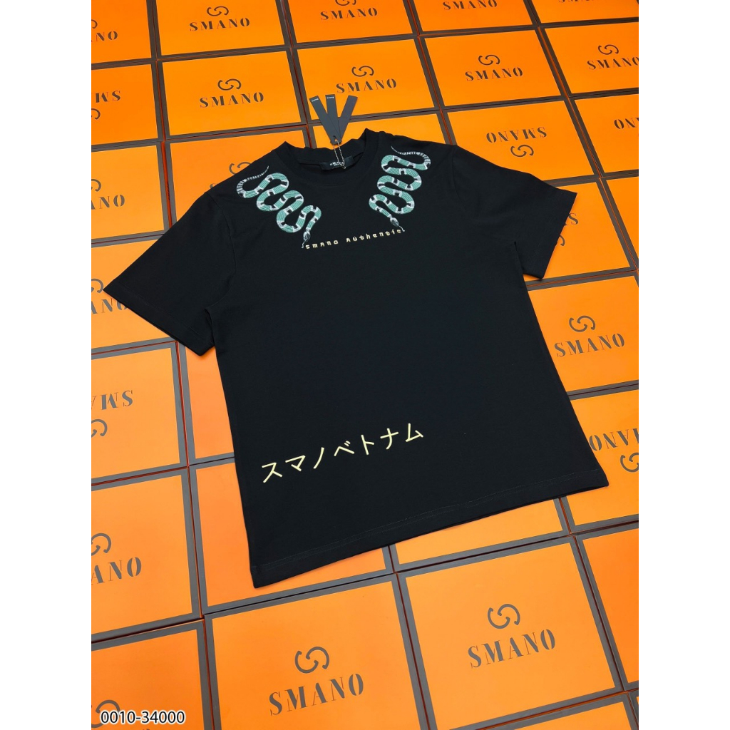 [BOX] Áo Phông Nam Nữ Rắn Thêu SMANO Cao Cấp - Áo Thun Nam Nữ In Hình Siêu Hot