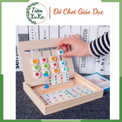 Trò chơi toán học 4 màu có đồng hồ - Four color game
