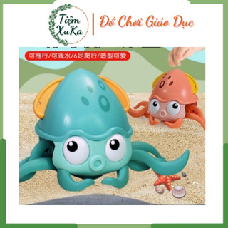 Đồ chơi con bạch tuộc chạy cót bơi lội, bò trên cạn ngộ nghĩnh, đồ chơi nhà tắm đáng yêu cho bé