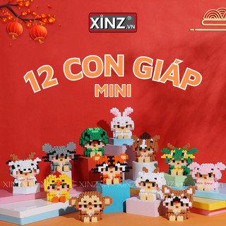 Đồ Chơi Lắp Ráp Mô Hình 12 Con Giáp Mini 3D Cực Kỳ Đáng Yêu và Dễ Thương