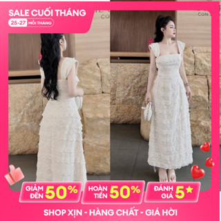 Váy ren maxi cổ vuông Váy dài 129CM hàng quảng châu siêu đẹp  - Đầm thiết kế đi dự tiệc đi chơi_SB89