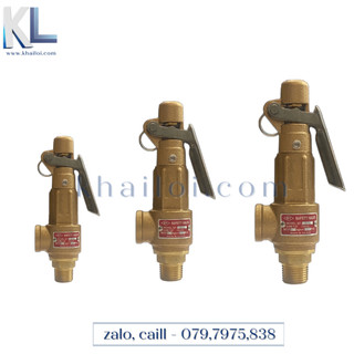 Van an toàn có tay thau SS-S10L-Van xả hơi lớn đồng thau- xả nước khí hơi nóng có tay