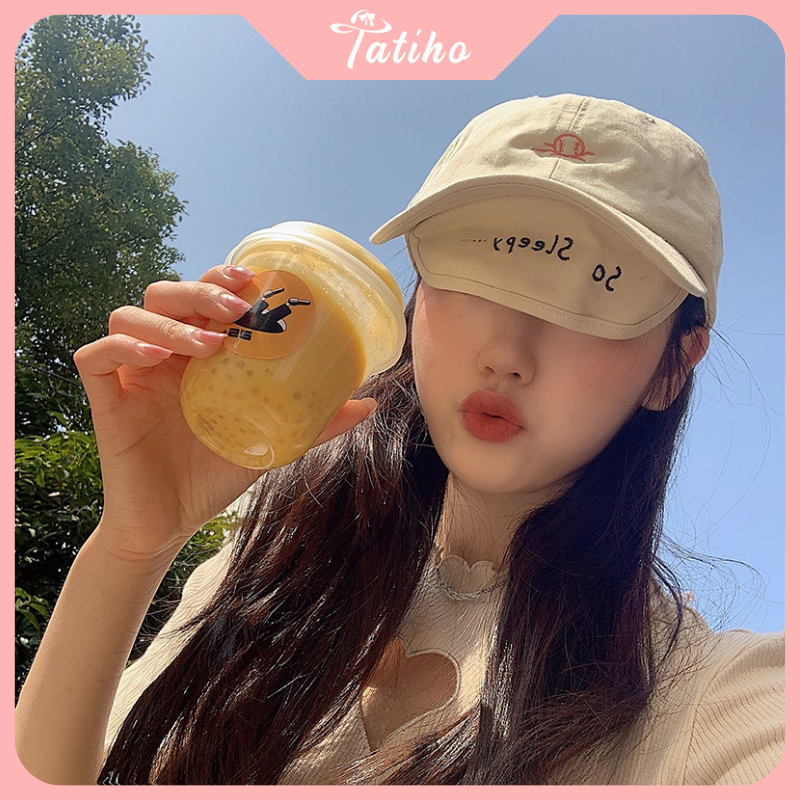 Mũ lưỡi trai unisex nam nữ, Nón kết chất cotton họa tiết thêu bóng tennis, thời trang phong cách Hàn Quốc - Mã NV068