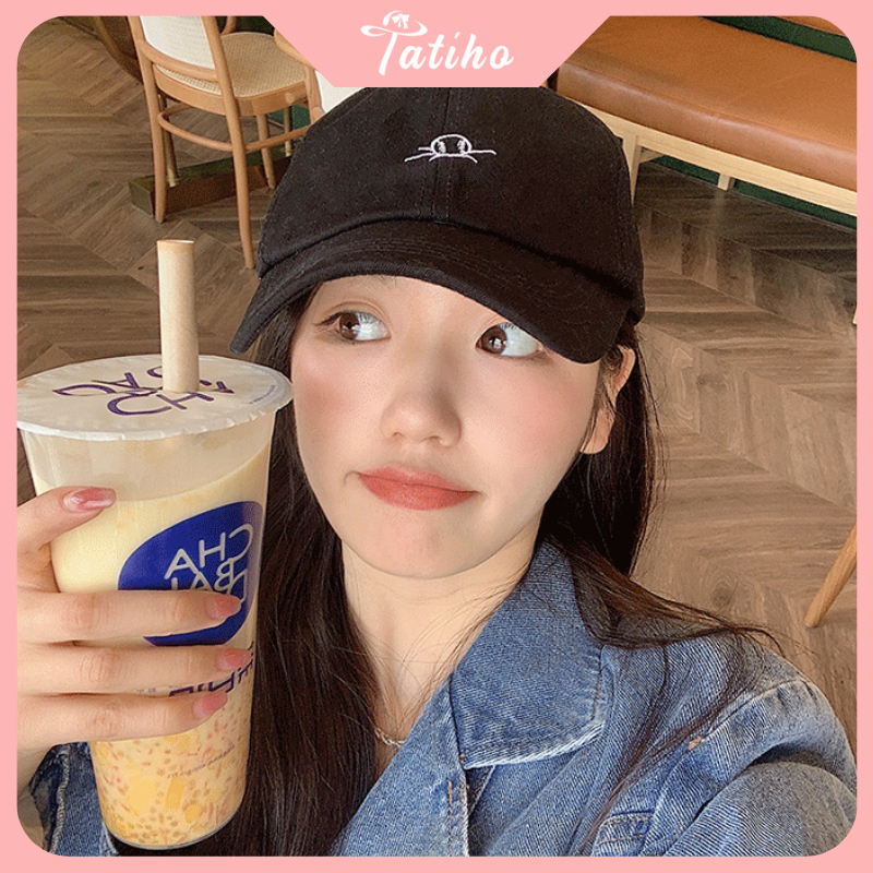 Mũ lưỡi trai unisex nam nữ, Nón kết chất cotton họa tiết thêu bóng tennis, thời trang phong cách Hàn Quốc - Mã NV068