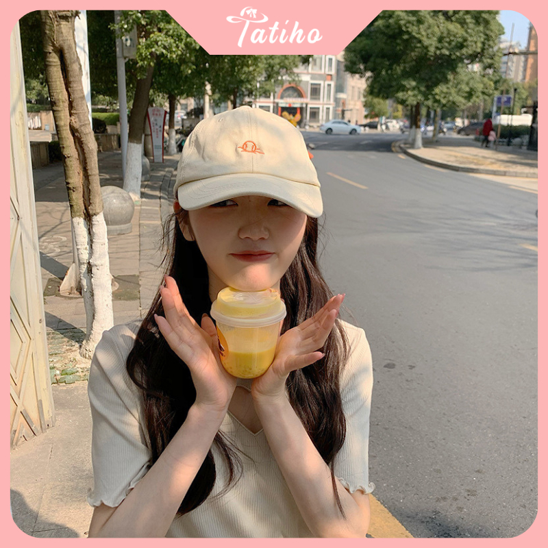 Mũ lưỡi trai unisex nam nữ, Nón kết chất cotton họa tiết thêu bóng tennis, thời trang phong cách Hàn Quốc - Mã NV068