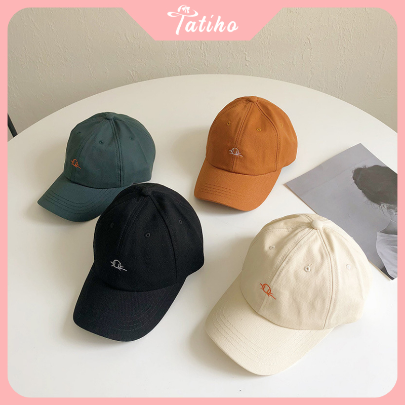 Mũ lưỡi trai unisex nam nữ, Nón kết chất cotton họa tiết thêu bóng tennis, thời trang phong cách Hàn Quốc - Mã NV068