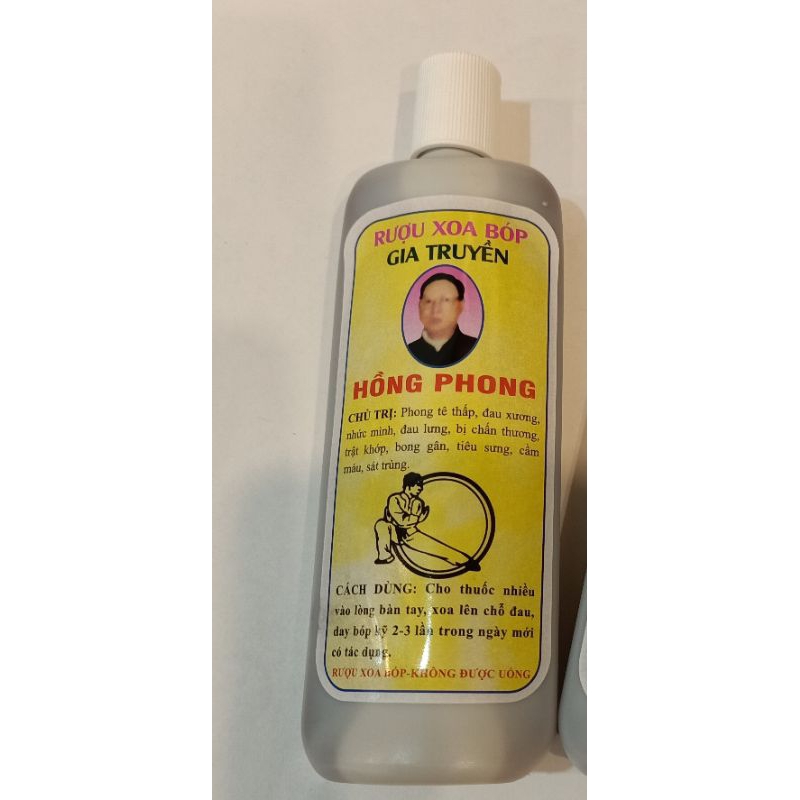 R.ƯỢU XOA BÓP GIA TRUYỀN HỒNG PHONG - Chai 100 ml.