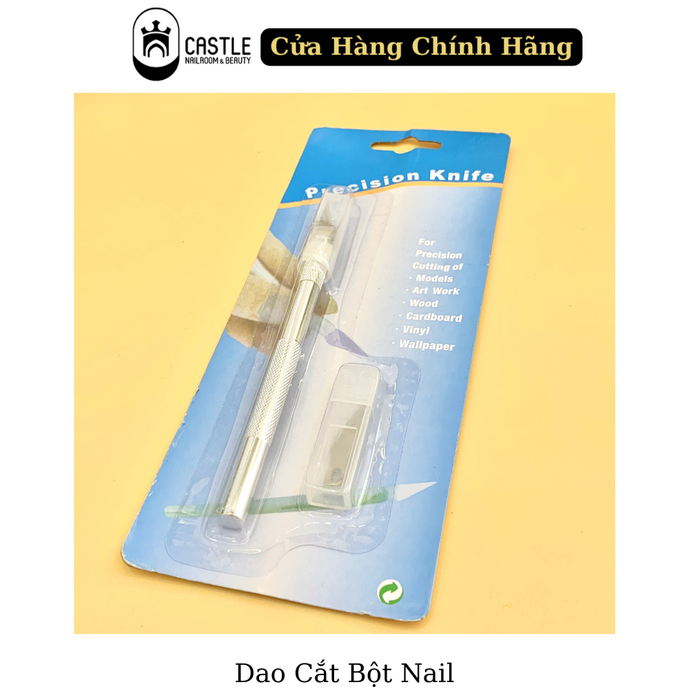 Dao Cắt Bột Nail - Bột Đắp Móng ( Tặng kèm 5 lưỡi thay )