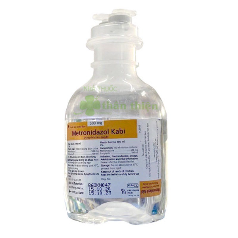 5 chai Metronidazol Kabi 500mg/100ml