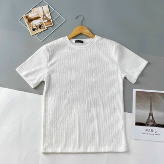 Áo thun nam cổ tròn tay ngắn vải phối cotton thời trang nam cực hot