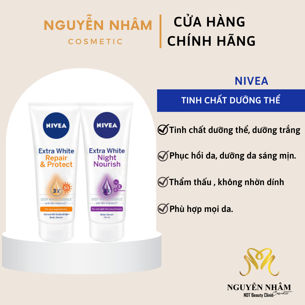 Tinh Chất Dưỡng Thể Trắng Da & Chống Nắng Nivea Extra White Body Serum