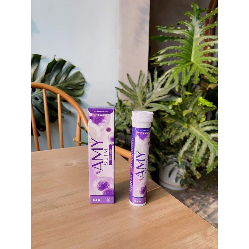 Viên sủi giảm cân Amy slim 1 hộp dùng 20 ngày