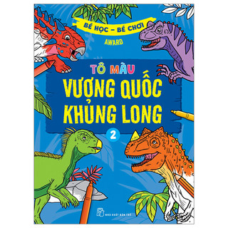 Sách - bé học-bé chơi - tô màu vương quốc khủng long - tập 2 - award