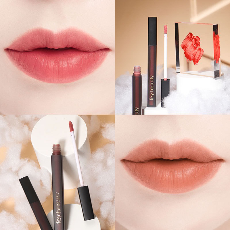 Son kem lì FEY BEAUTY siêu mịn lì mềm như nhung cấp ẩm kháng nước chống lem