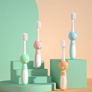 Bàn Chải Đánh Răng Cotton Hình Gấu Bàn Bàn Chải Lông Tơ Siêu Mềm Cho Bé - Embé Mỡ