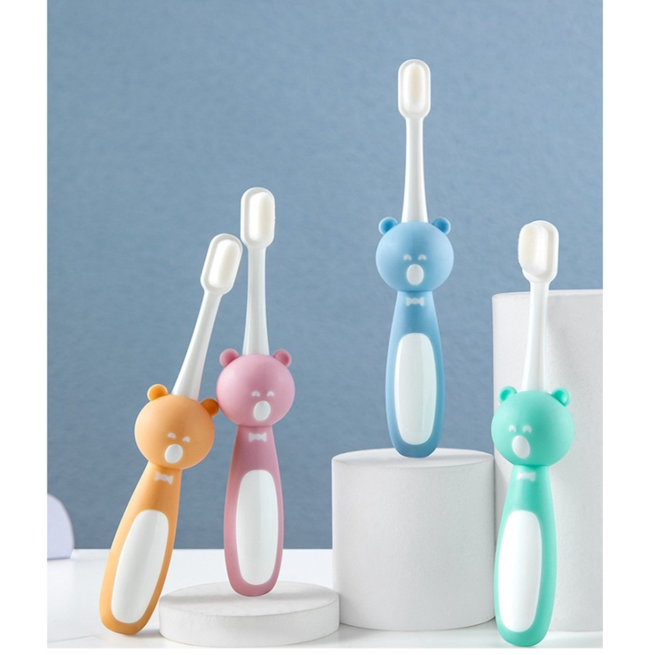 Bàn Chải Đánh Răng Cotton Hình Gấu Bàn Bàn Chải Lông Tơ Siêu Mềm Cho Bé - Embé Mỡ